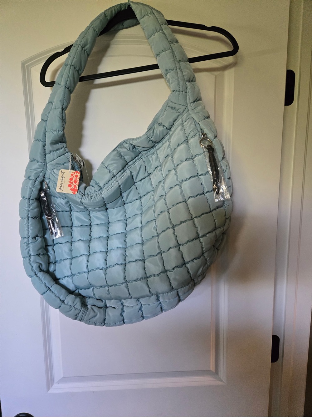 NWT FP Movement Quilted Caryall Bag ~Light Blue~ RARE COLOR - Picture 1 of 2